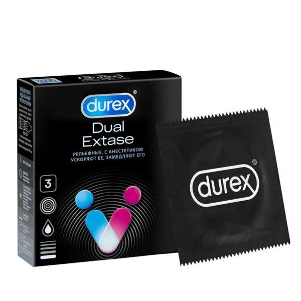 Презерватив durex №3 dual extas emoji (Ssl international plc.)
