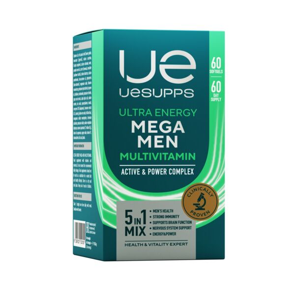 Уесаппс ультра энерджи мега мен мультивитамин капс. №60 (Ultra energy supplements trading l.l.c)