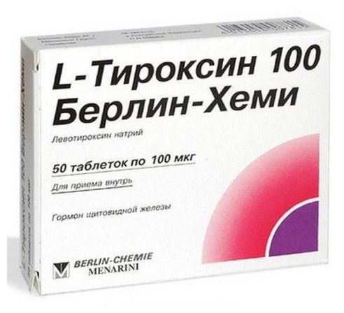 L-тироксин 100мкг таб. №50 (Berlin-chemie ag)