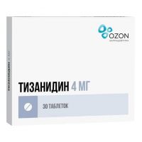 Тизанидин 4мг таб. №30 (АТОЛЛ)