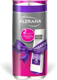 Alerana (Алерана) набор бальзам-ополаскиватель 1 шт.+ шампунь 2 шт.  д/сух.вол д/норм.вол (ВЕРТЕКС)