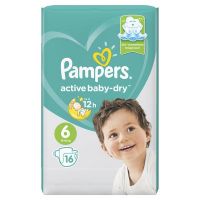 Pampers (памперс) подгузники active baby-dry 6 № 16 extra larg 15+кг (ПРОКТЕР ЭНД ГЕМБЛ)