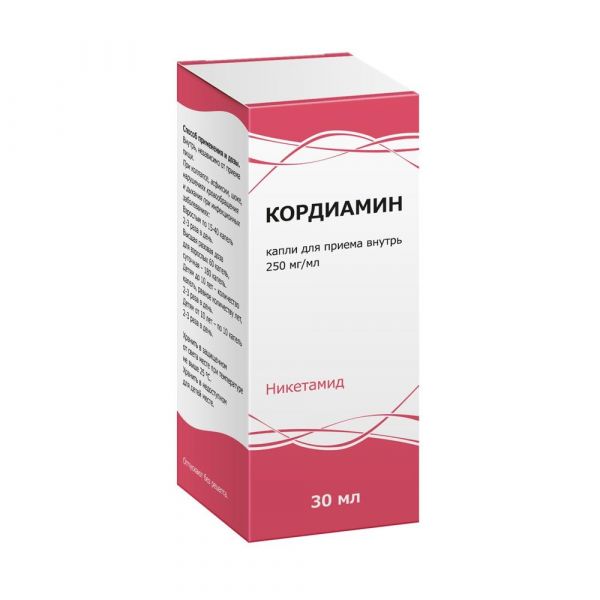 Кордиамин 25% 30мл капли д/пр.внутр. №1 фл.-кап. (Тульская фармацевтическая фабрика ооо_2)