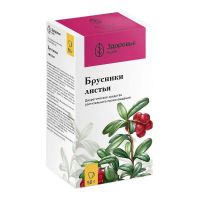 Брусники листья 50г №1 пач. (ЗДОРОВЬЕ ФИРМА)