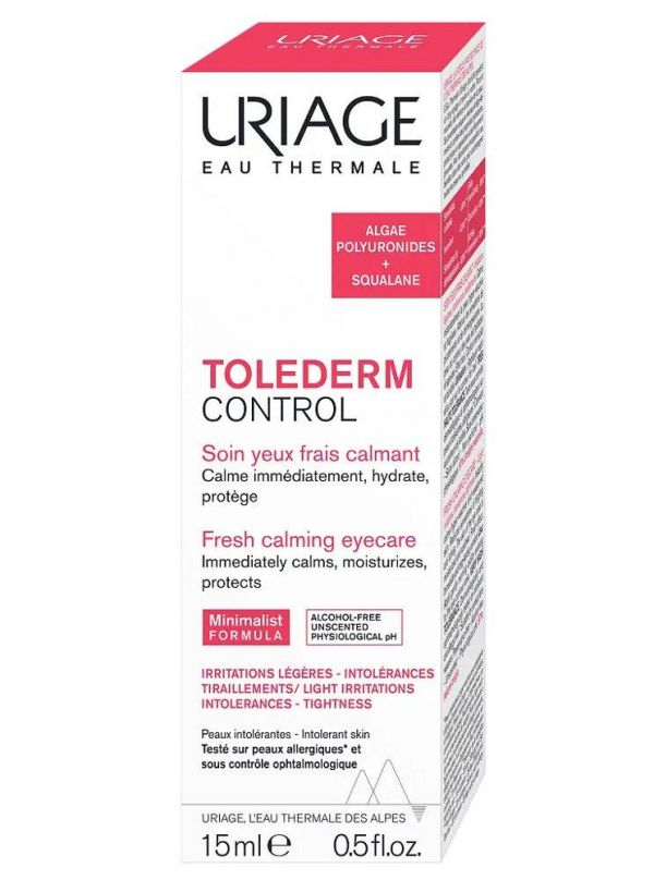 Uriage (Урьяж) толедерм успокаивающий крем для кожи контура глаз 15мл (Dermatologiques d’uriage laboratoires)