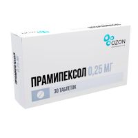 Прамипексол 0,25мг таб. №30 (АТОЛЛ)