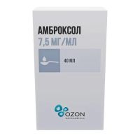 Амброксол 7,5мг/мл 40мл р-р д/пр.внутр.,инг. №1 фл. (АТОЛЛ)