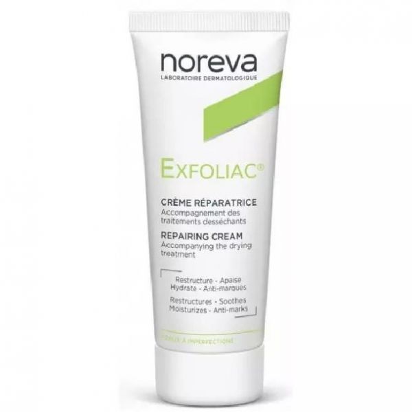 Noreva (Норева) эксфолиак крем для лица 40мл восстан. увлажняющ. 314831 (Noreva-led laboratoires)