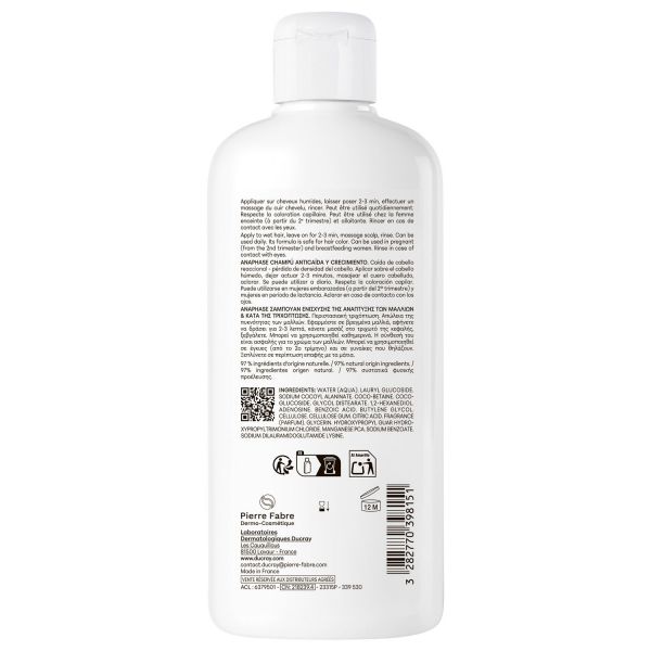 Ducray (Дюкрэ) анафаз шампунь д/роста вол. замед.выпад 400мл (Pierre fabre dermo-cosmetique)