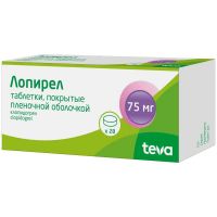 Лопирел 75мг таб.п/об.пл. №28 (АКТАВИС ГРУПП)