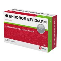 Небиволол 5мг таб. №28 (ВЕЛФАРМ)
