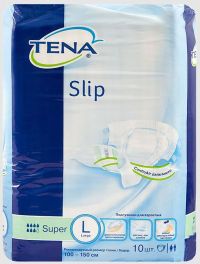 Tena (Тена) слип супер подгузники для взрослых №10 l (ЭССИЭЙ ХАЙДЖИН ПРОДАКТС)