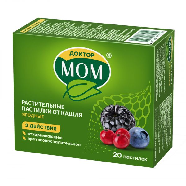 Доктор мом пастилки №20 ягоды (Unique pharmaceutical laboratories_1)