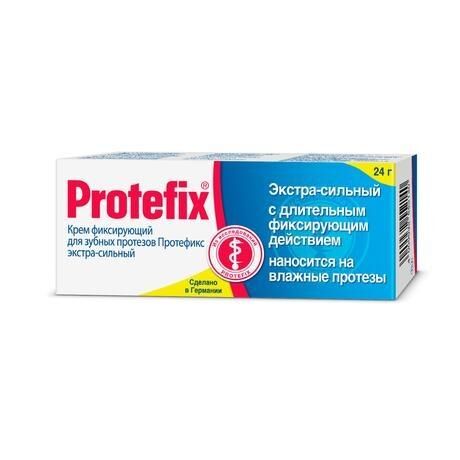 Protefix (Протефикс) крем фиксирующий для зубных протезов 20мл /24г экстра сильный (Queisser pharma gmbh & co. kg)