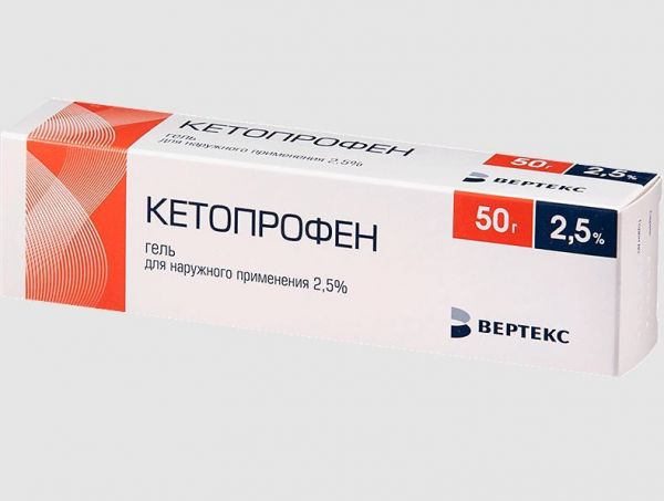 Кетопрофен дс 2,5% 50г гель д/пр.наружн. №1 туба (Вертекс ао_3)