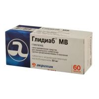 Глидиаб мв 30мг таб.модиф.высв. №60 (АКРИХИН)