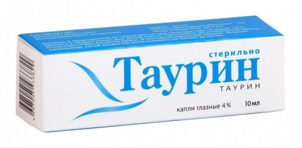 Таурин 4% 10мл капли глазн. №1 фл. (Славянская аптека фк ооо)