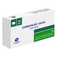 Эзомепразол 40мг таб.п/об.киш/раств. №28 (КАНОНФАРМА)