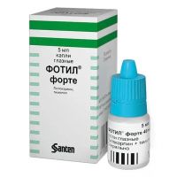 Фотил форте 40мг+5мг/мл 5мл капли глазн. №1 фл.-кап. (САНТЭН)