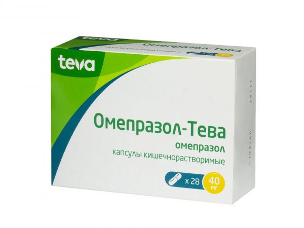 Омепразол-тева 40мг капс. №28 (Teva pharma s.l.u.)
