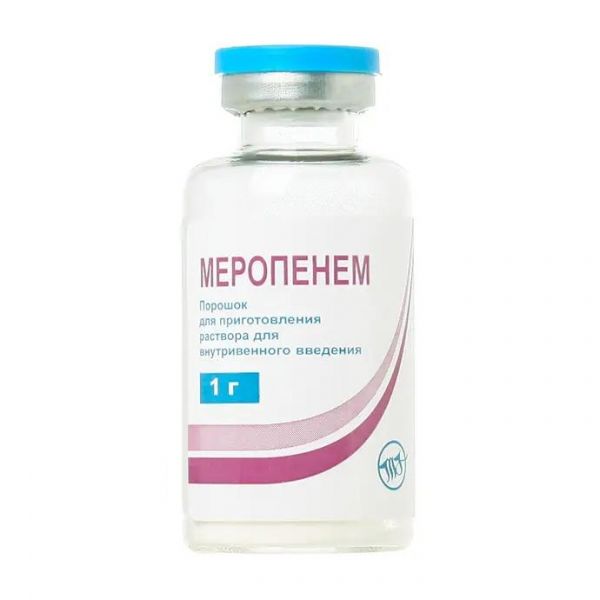 Меропенем 1г пор.д/р-ра д/ин.в/в. №1 фл. (M.j.biopharm pvt ltd)