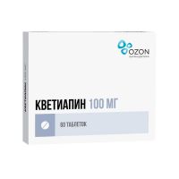 Кветиапин 100мг таб.п/об.пл. №60 (АТОЛЛ)