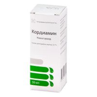 Кордиамин 25% 30мл капли д/пр.внутр. №1 фл.-кап. (ТАТХИМФАРМПРЕПАРАТЫ)