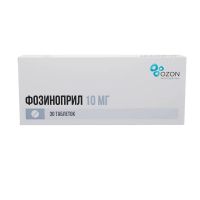 Фозиноприл 10мг таб. №30 (АТОЛЛ)