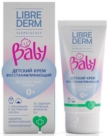 Libriderm (Либридерм) беби крем детский 50мл восстан. ланолин хлопок (Дина+ ооо)
