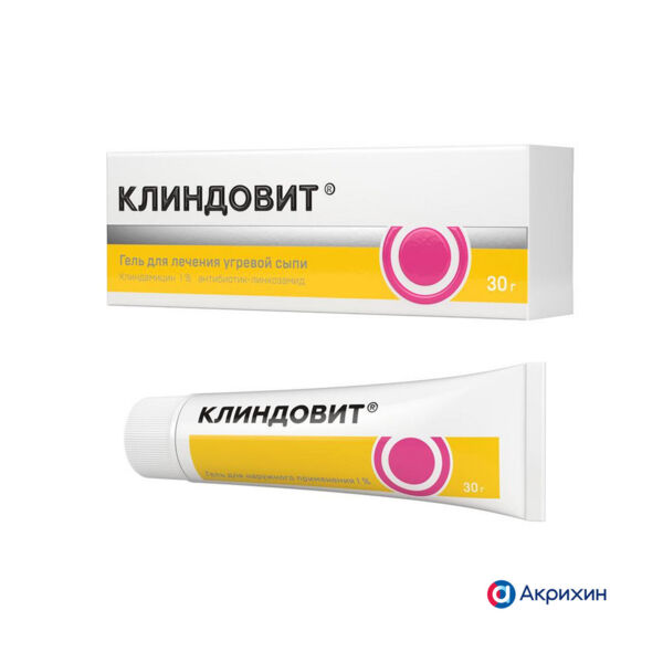 Клиндовит 1% 30г гель д/пр.наружн. №1 туба (Акрихин хфк оао_3)