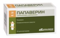 Папаверин 20мг супп.рект. №10 (УСОЛЬЕ-СИБИРСКИЙ ХФК)