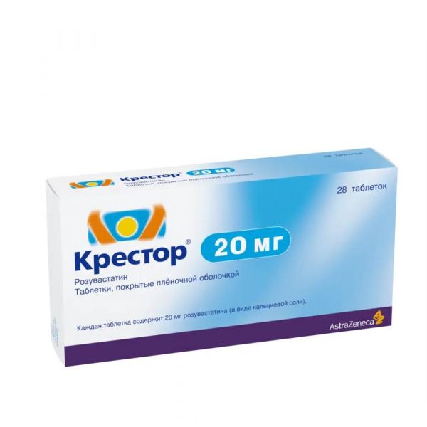 Крестор 20мг таб.п/об.пл. №28 (Ipr pharmaceuticals inc./астразенека индастриз ооо)