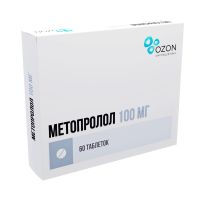 Метопролол 100мг таб. №60 (ОЗОН)