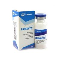Ванкорус (ванкомицин) 1000мг лиоф.д/р-ра д/инф. д/пр.внутр. №1 фл. (СИНТЕЗ)