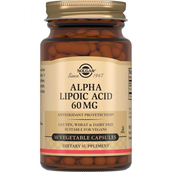 Solgar (Солгар) альфа-липоевая кислота капс. №30 (Solgar vitamin and herb)