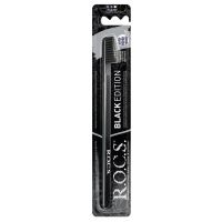 R.O.C.S. (Рокс) зубная щетка black edition classic средняя (PONZINI S.P.A.)
