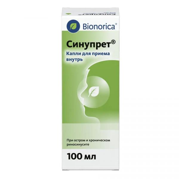 Синупрет 100мл капли д/пр.внутр. №1 фл.-кап. (Bionorica se_2)