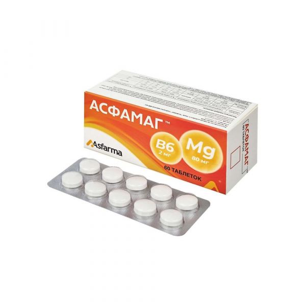 Асфамаг таб. №60 бад (Hamdard ilac san. ve tic. ltd.shti.)