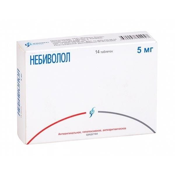Небиволол 5мг таб. №14 (Изварино фарма ооо)