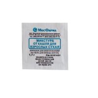 Микстура от кашля для взрослых сухая 1,7г пор.д/р-ра д/пр.внутр. №10 пак. (МОСКОВСКАЯ ФФ)