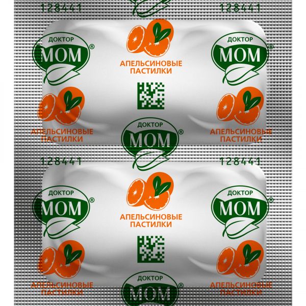 Доктор мом пастилки №20 апельсин (Unique pharmaceutical laboratories)