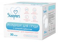 Sleepers (Слиперс) вкладыши для груди №30 однораз. (САНТЕ ДОМ ООО)