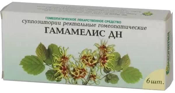 Гамамелис супп.рект. №6 (Московская фармацевтическая фабрика зао)