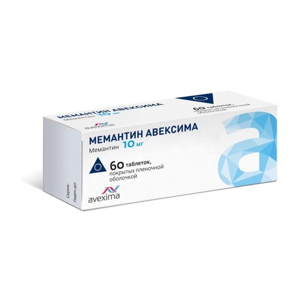 Мемантин 10мг таб.п/об.пл. №60 (Ирбитский химико-фармацевтический завод оао)