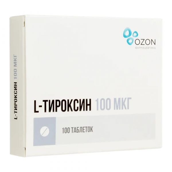 L-тироксин 100мкг таб. №100 (Озон ооо)