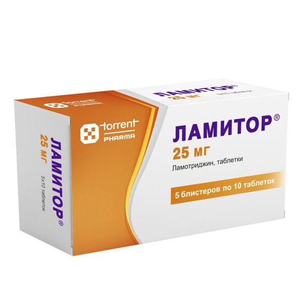 Ламитор 25мг таб. №50 (Torrent pharmaceuticals ltd)