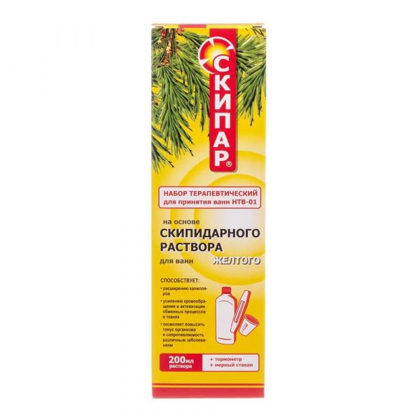 Скипар скипидарная эмульсия 200мл желтая (Биофармрус ооо)