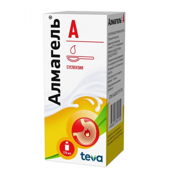 Алмагель а 170мл сусп.д/пр.внутр. №1 фл. (Balkanpharma-troyan ad)