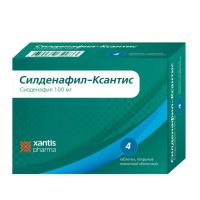Силденафил 100мг таб.п/об.пл. №4 (КСАНТИС ФАРМА)