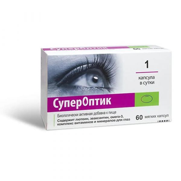 Супероптик 850мг капс. №60 (Medana pharma terpol group j.s. co.)